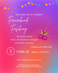 Frauenbund-Fasching am 3. Februar 2026