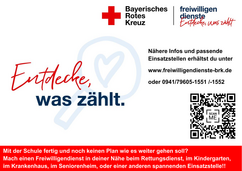 Freiwilligendienste (FSJ und BFD) beim Bayerischen Roten Kreuz 