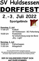 Dorffest des SV Huldsessen am 2. und 3. Juli 2022
