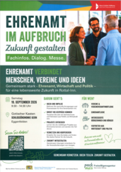 "Ehrenamt im Aufbruch: Zukunft gestalten" am 19. September 2026 in