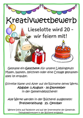 Lieselotte Kreativwettbewerb Gemeindebücherei 