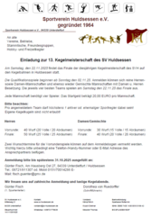 Kegel-Dorfmeisterschaft in Huldsessen
